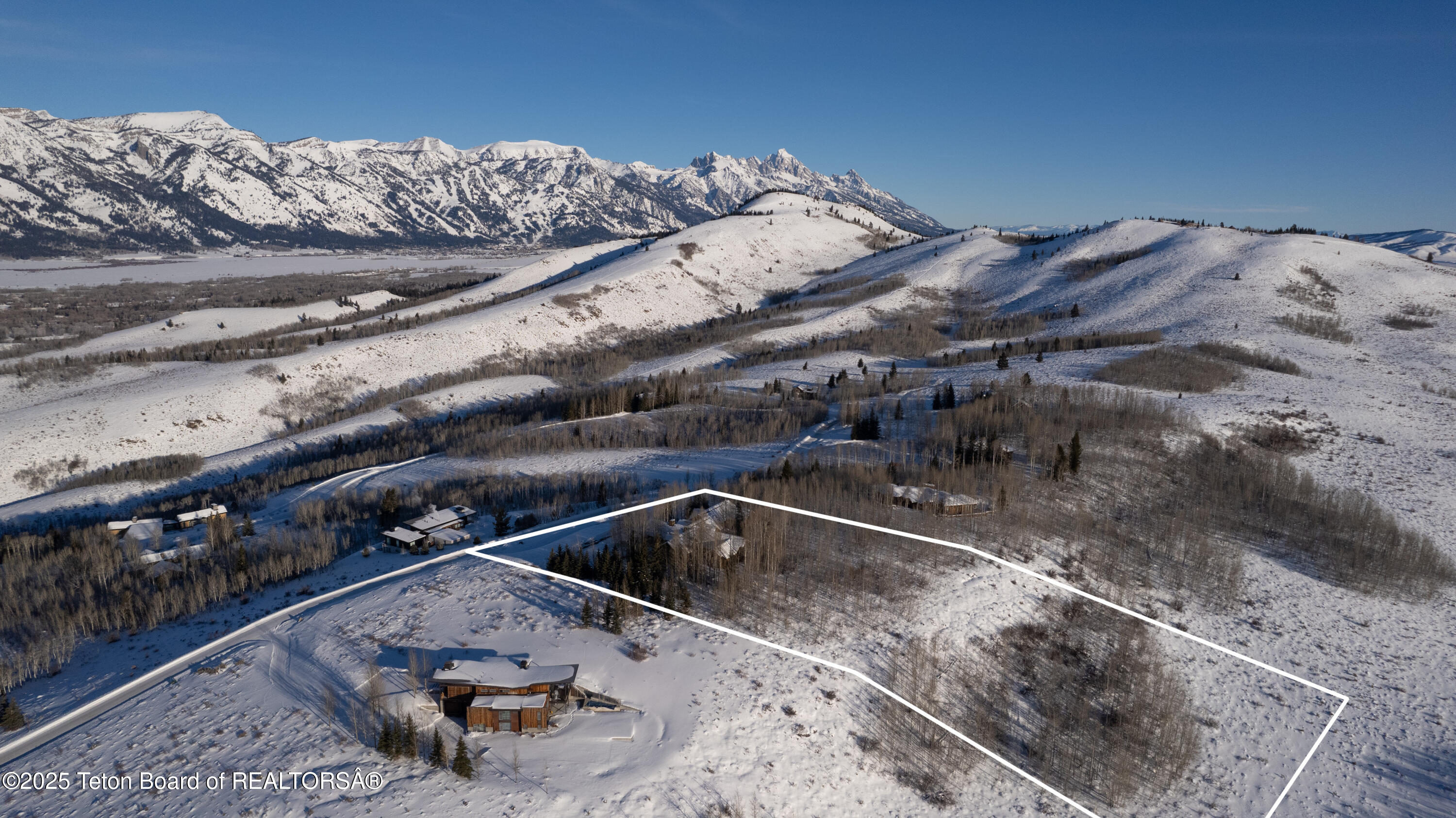 2540 Trader Road Jackson, WY 83001 - Photo 45 of 45 Winter Aerial