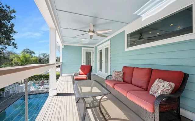 a outdoor living with furniture