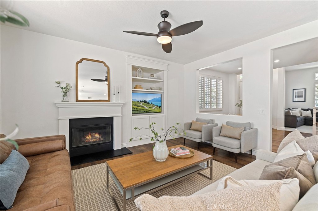 8 Danbury Ladera Ranch, CA 92694 - Photo 14 of 57 a living room with furniture and a fireplace