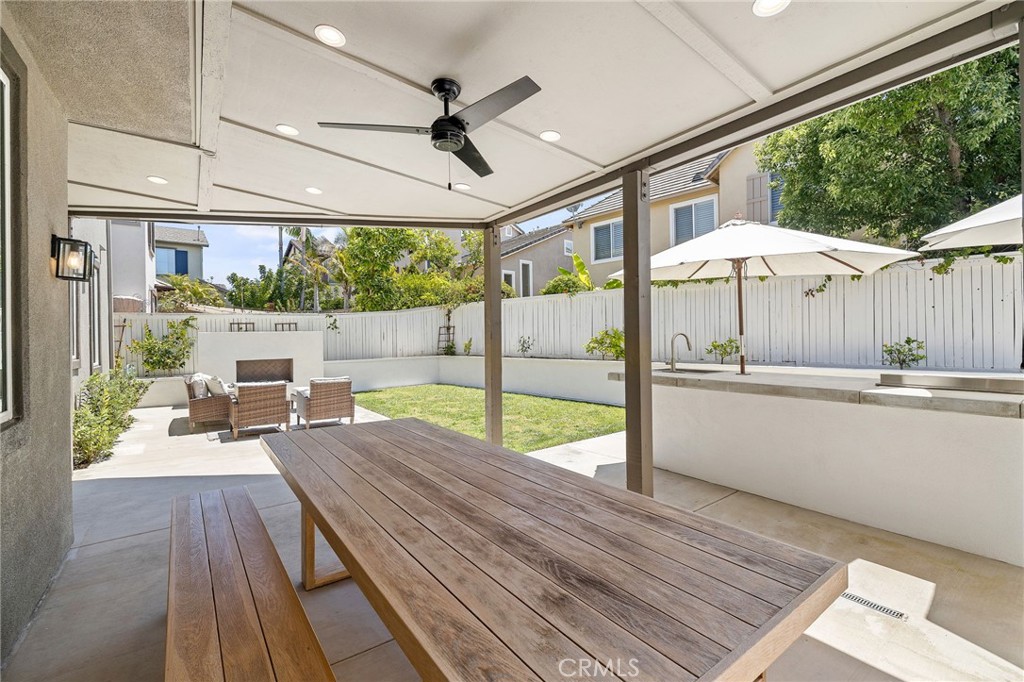 8 Danbury Ladera Ranch, CA 92694 - Photo 37 of 57 a view of a patio with a table chairs and a patio