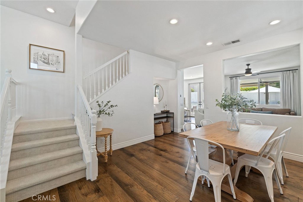 8 Danbury Ladera Ranch, CA 92694 - Photo 5 of 57 a view of a dining room with furniture and wooden floor