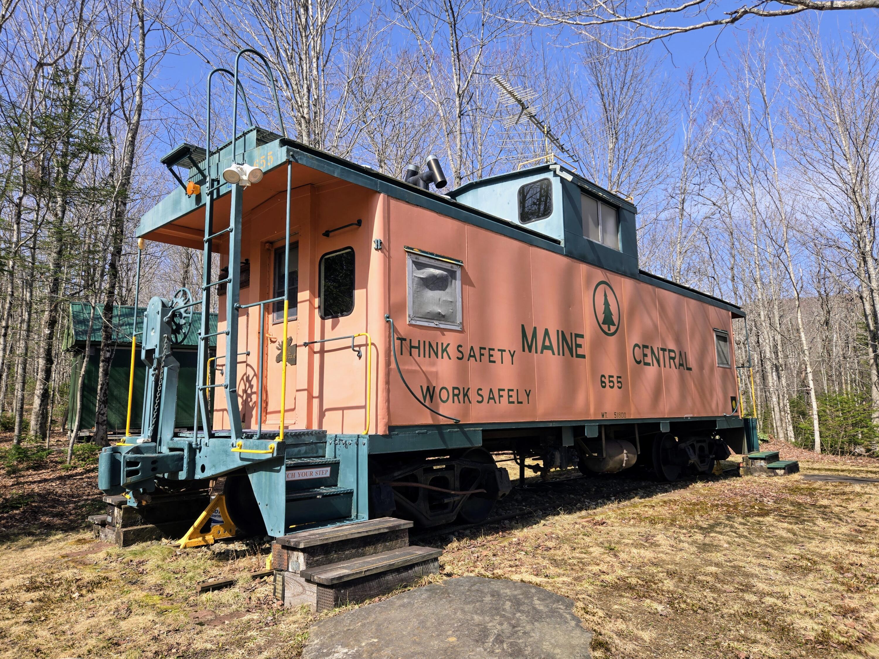 136 Calvin Gray Road Madrid Township, ME 04966 - Photo 7 of 53 Maine Central Railroad Caboose 655