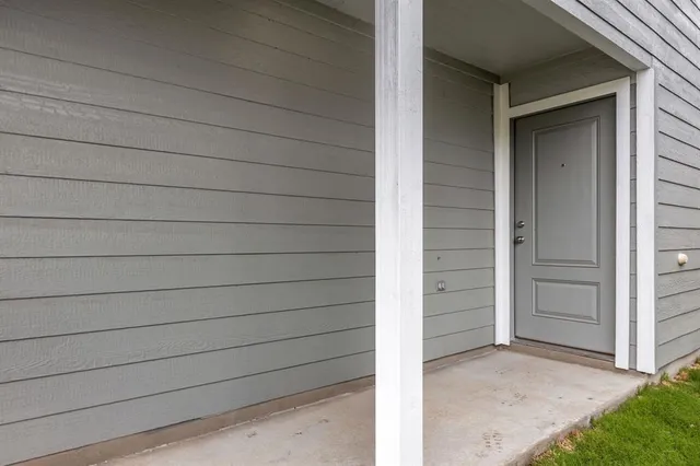 a view of front door