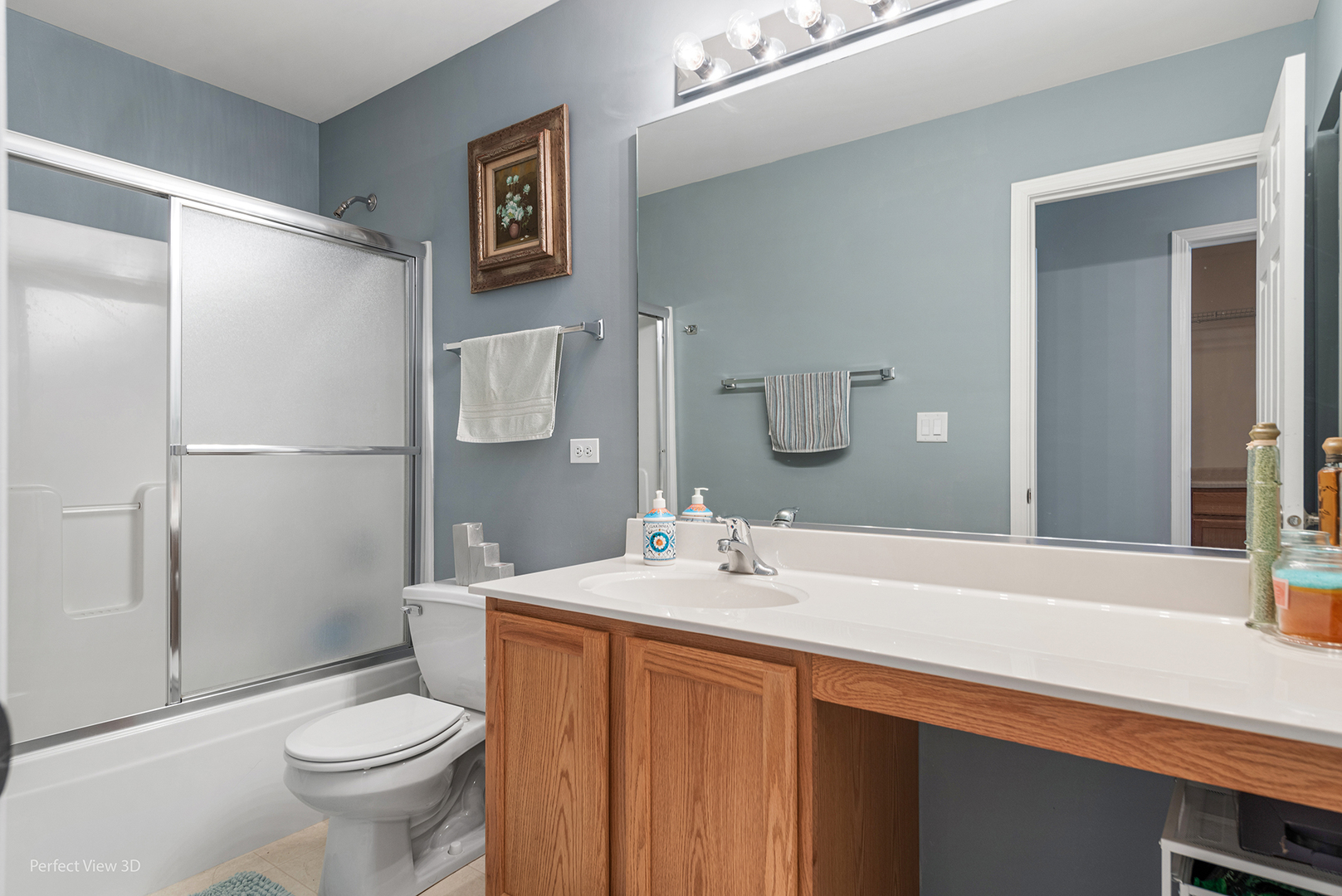2733 Berman Road North Aurora, IL 60542 - Photo 19 of 24 a bathroom with a sink toilet and shower