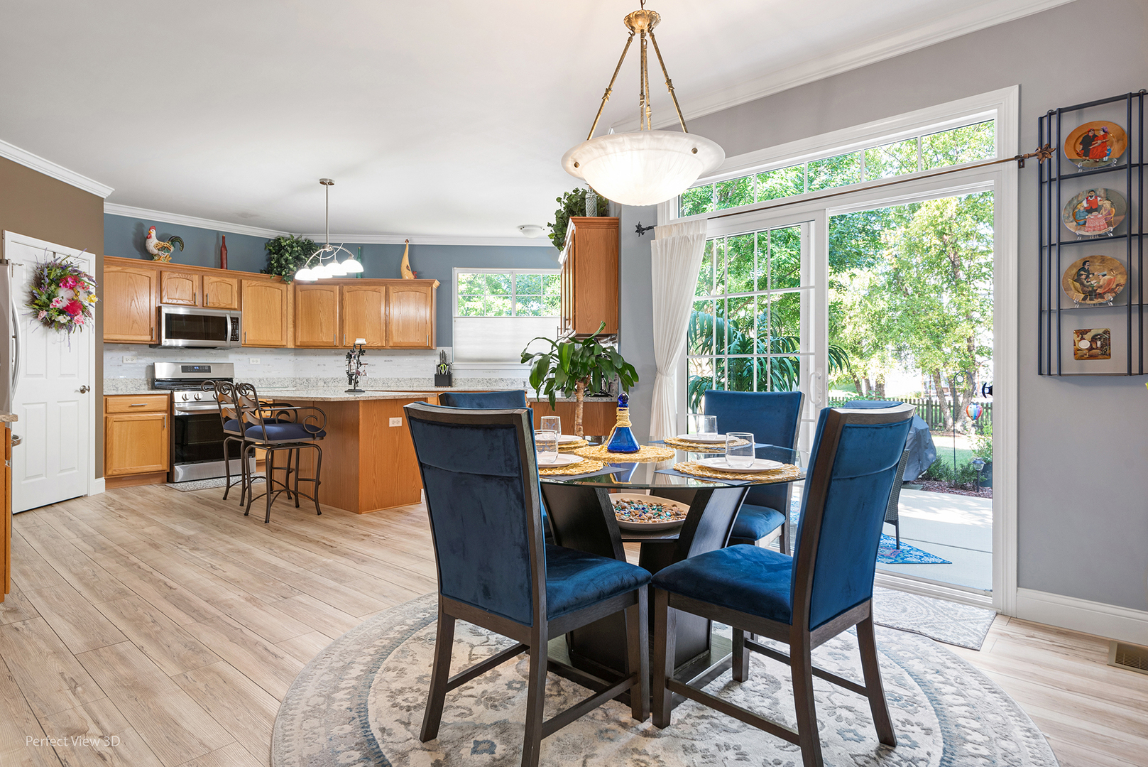 2733 Berman Road North Aurora, IL 60542 - Photo 9 of 24 a view of a dining room with furniture window and wooden floor