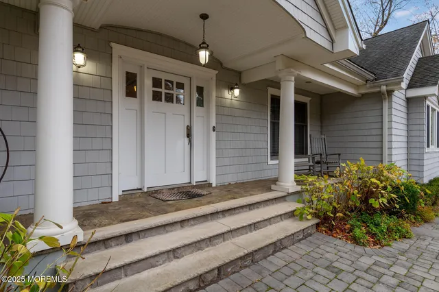 a front view of a house