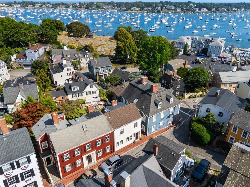 an aerial view of a city