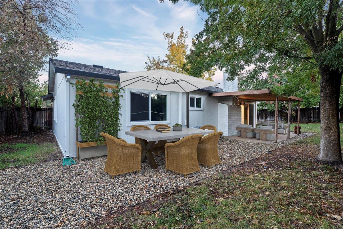 6637 Briartree Way Citrus Heights, CA 95621 - Photo 23 of 23 a view of a house with backyard sitting area and garden