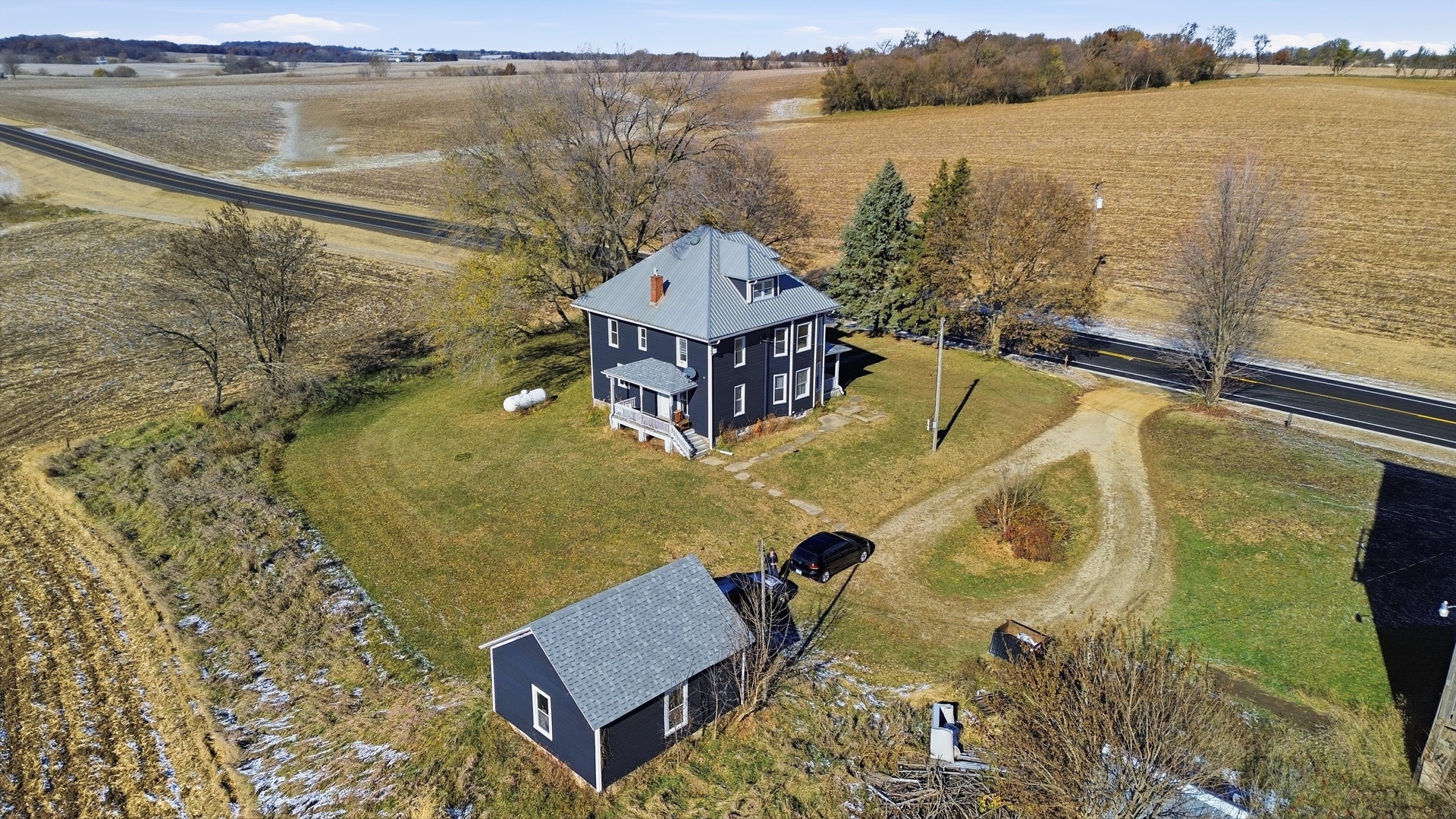 23396 Ideal Road Chadwick, IL 61014 - Photo 23 of 23 a view of a lake with a mountain view