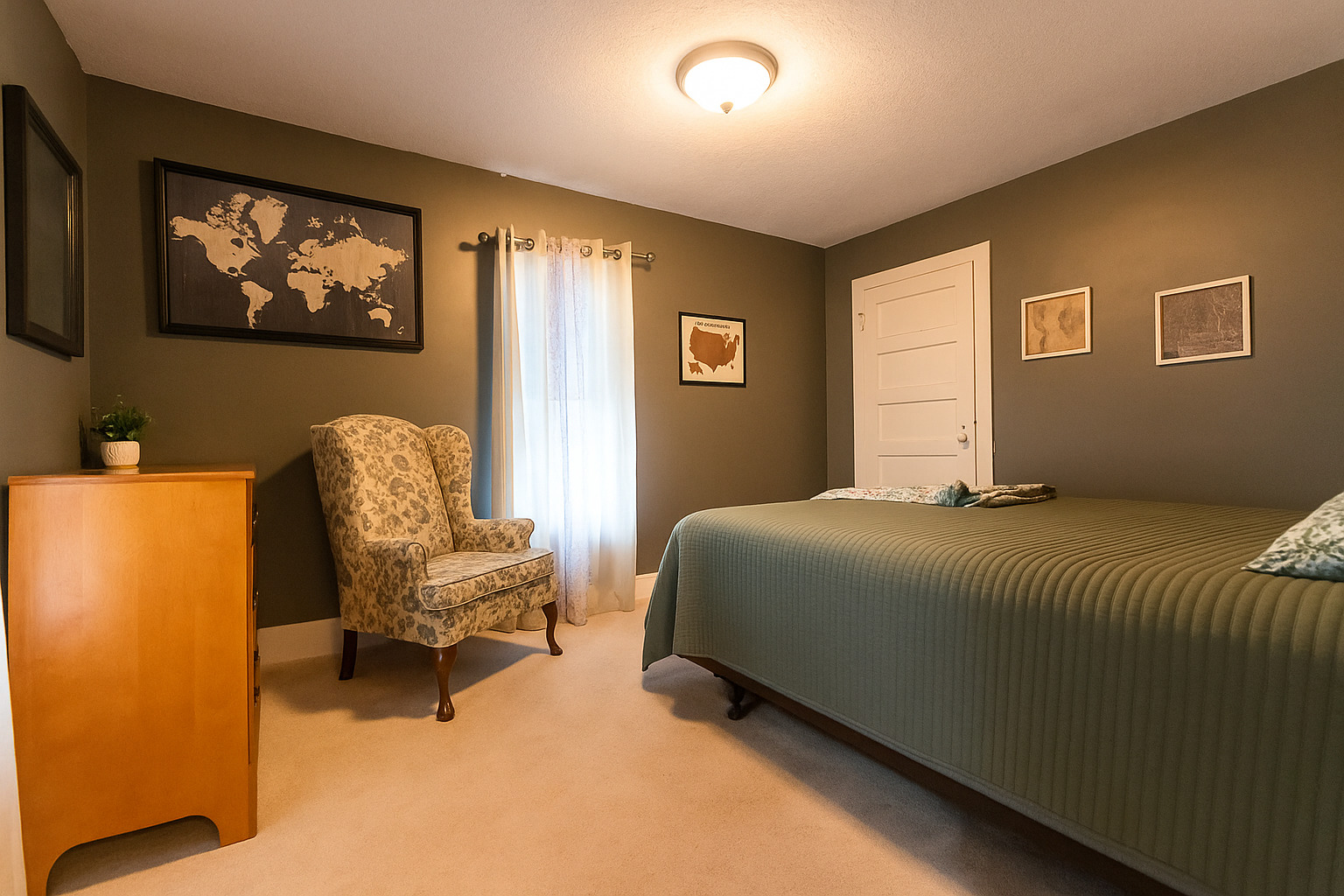 23396 Ideal Road Chadwick, IL 61014 - Photo 8 of 23 a bedroom with bed and a couch