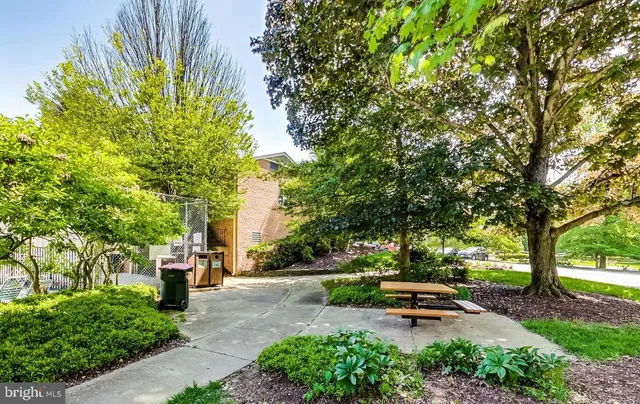 a view of outdoor space with garden