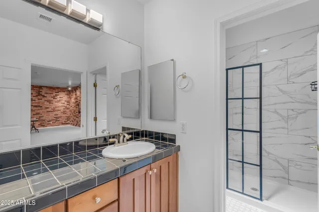 an aerial view of a city