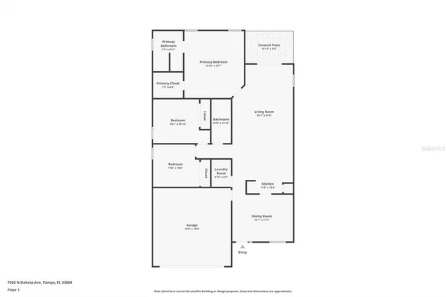 $2,800 | 7026 North Dakota Avenue, Tampa, FL 33604
