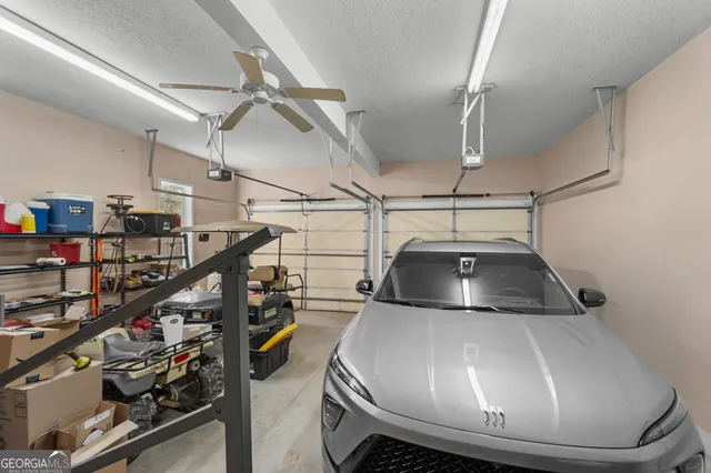 a view of balcony with furniture