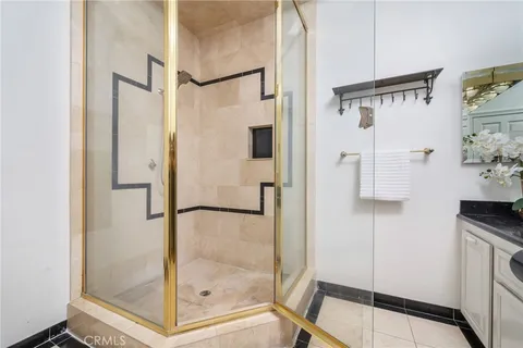 a room with furniture and a large window