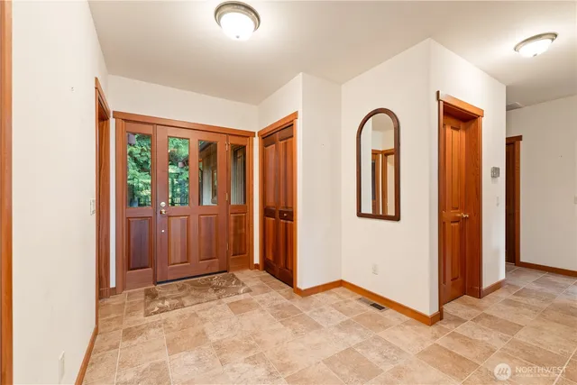 a view of an entryway door