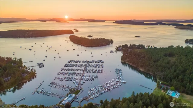a view of a lake with beach and ocean view