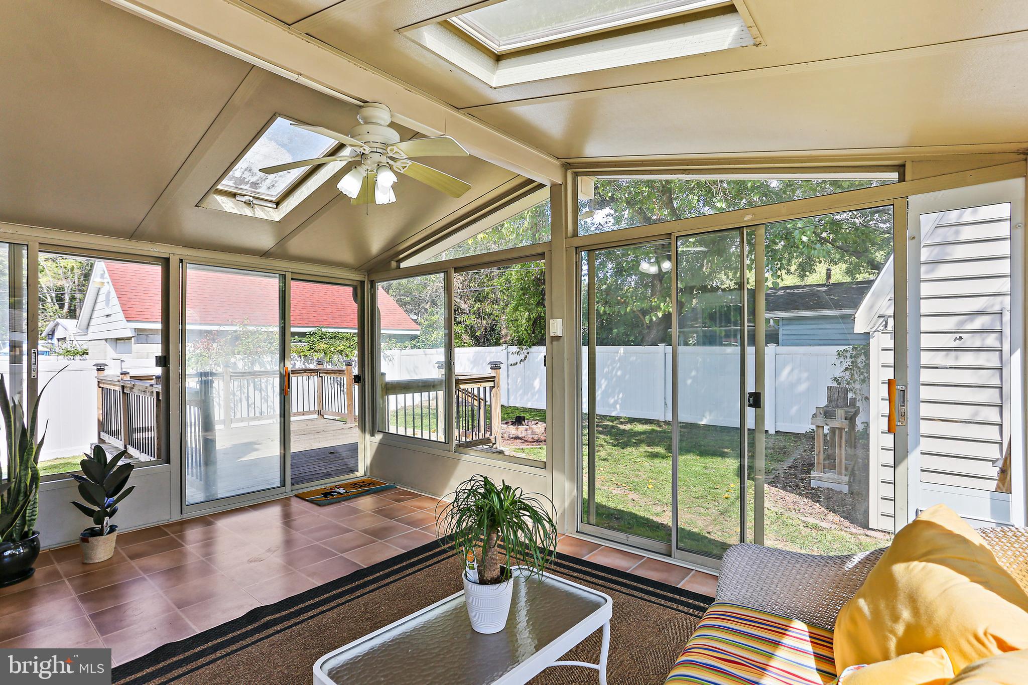 Sunroom w/Skylights