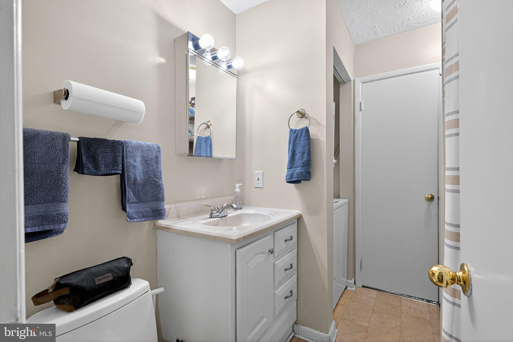 4922 Wealding Way Oxon Hill, MD 20745 - Photo 14 of 24 a bathroom with a sink a toilet and mirror