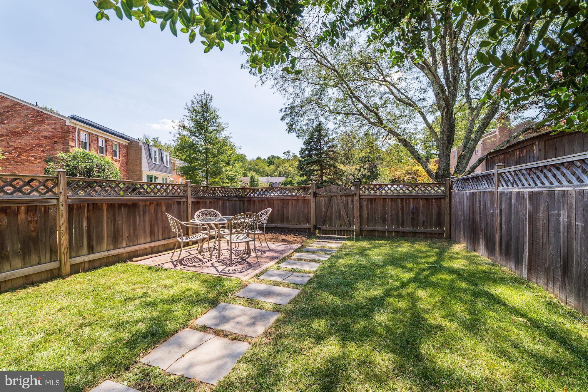 1567 Dunterry Place McLean, VA 22101 - Photo 16 of 35 Beautiful fenced rear yard with patio space