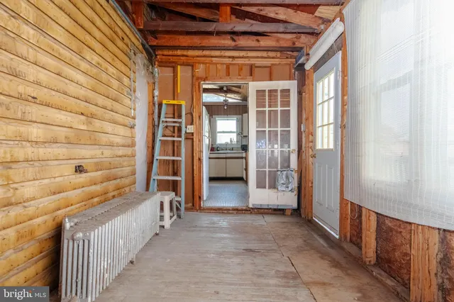 a view of front door of house