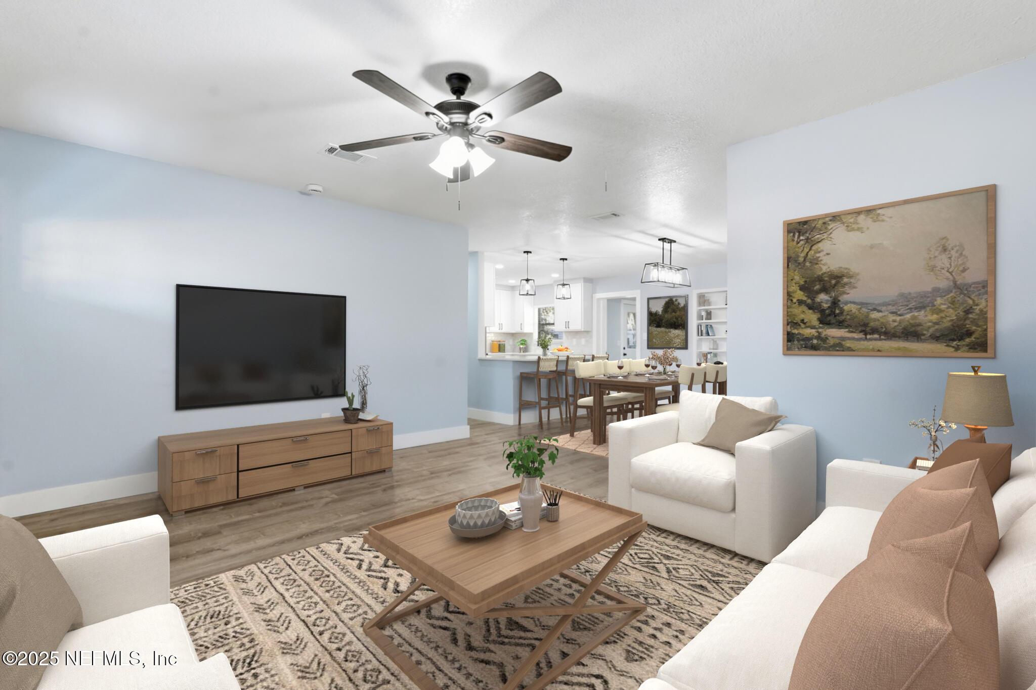 341 Alabama Avenue Palatka, FL 32177 - Photo 8 of 47 a living room with furniture and a flat screen tv