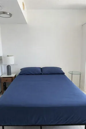 a room with a bed