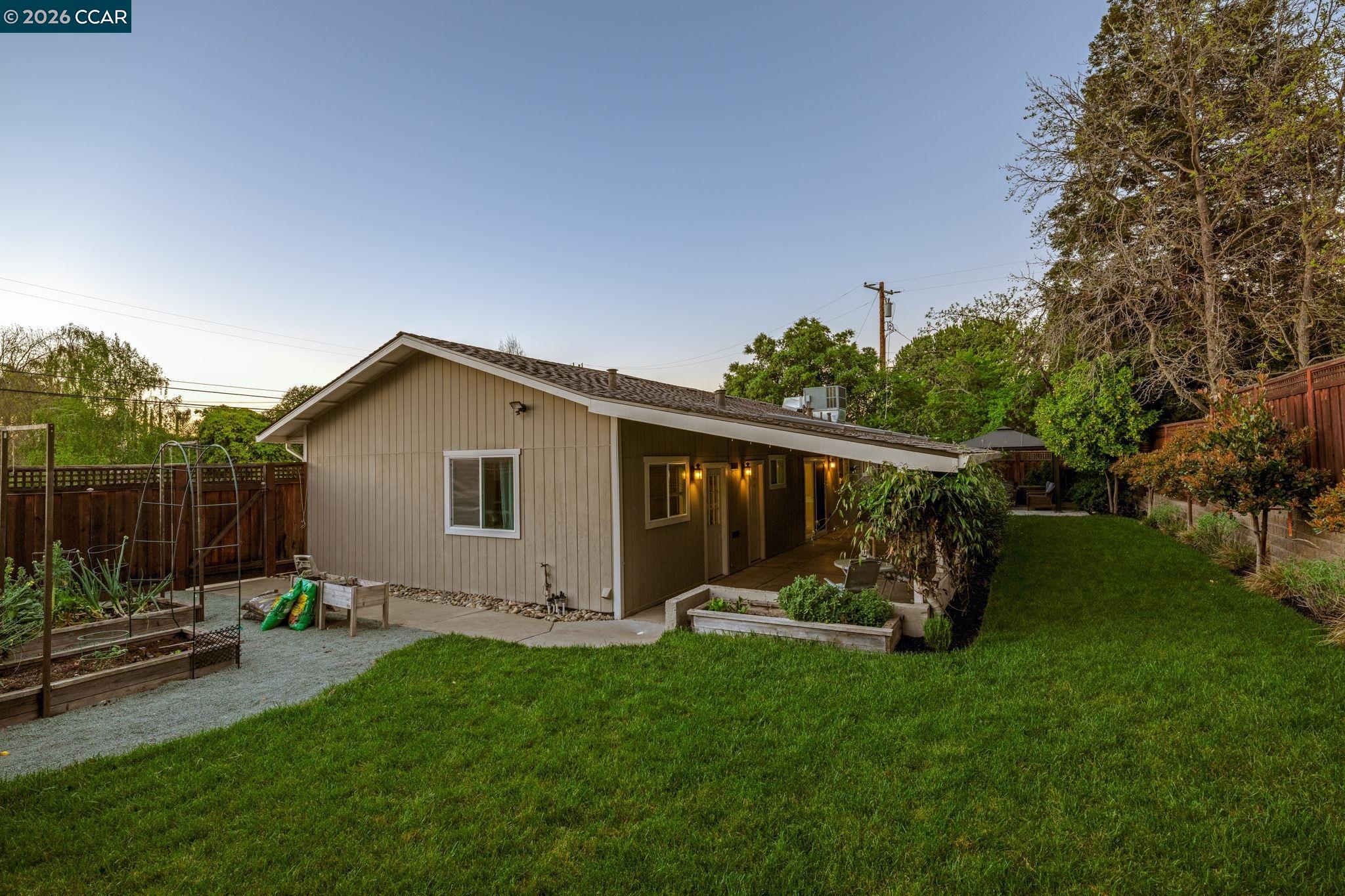 3782 Hitchcock Road Concord, CA 94518 - Photo 22 of 30 spacious side yard - note the raised vegetable beds