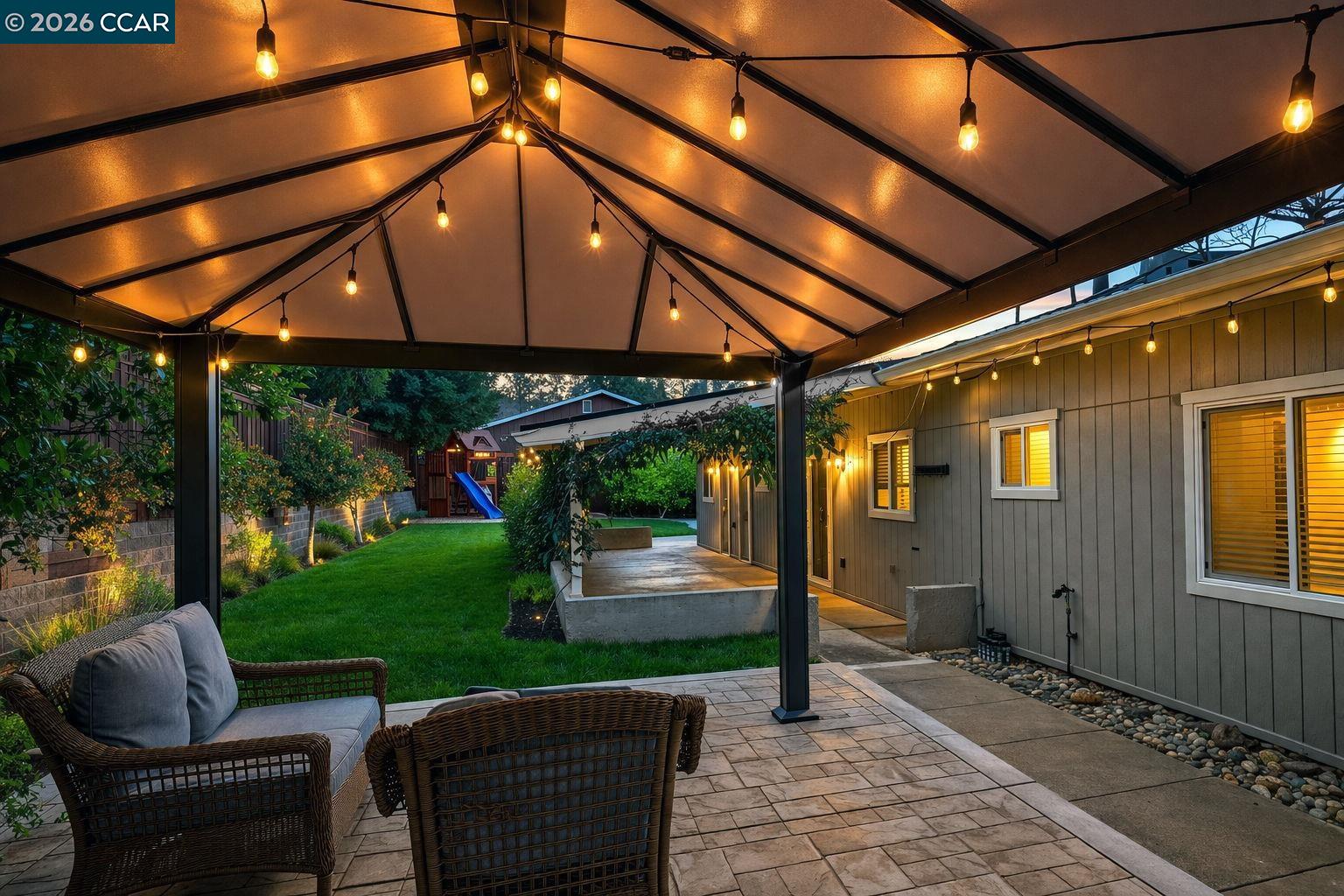 3782 Hitchcock Road Concord, CA 94518 - Photo 29 of 30 Your gazebo at night!