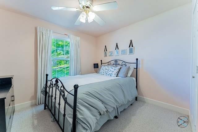 6209 Point La Vista Road Malakoff, TX 75148 - Photo 19 of 38 a bedroom with a bed and a chandelier