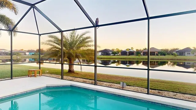 a bedroom with a bed and furniture