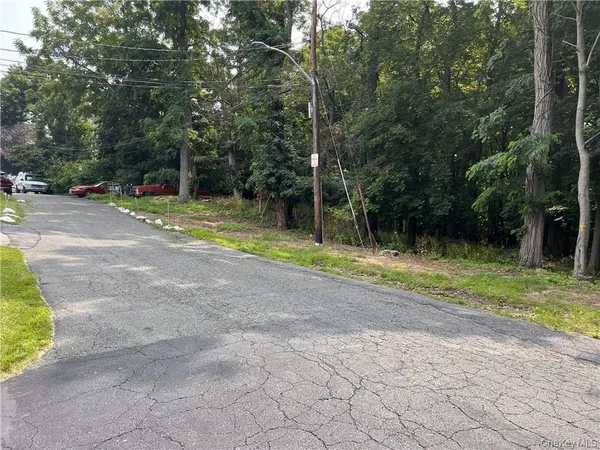 a view of backyard with green space