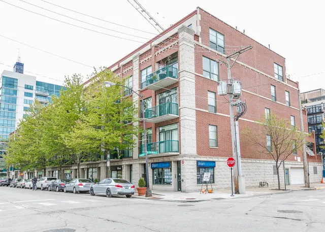 a front view of a building