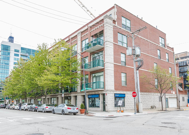 a front view of a building