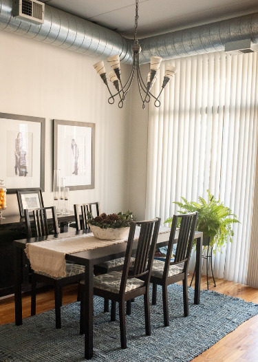 847 West Monroe Street, Unit 3F Chicago, IL 60607 - Photo 5 of 7 a view of a a dining room with furniture window and wooden floor