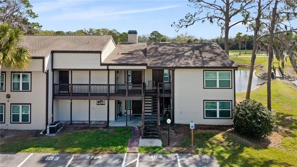 a house view with a garden space