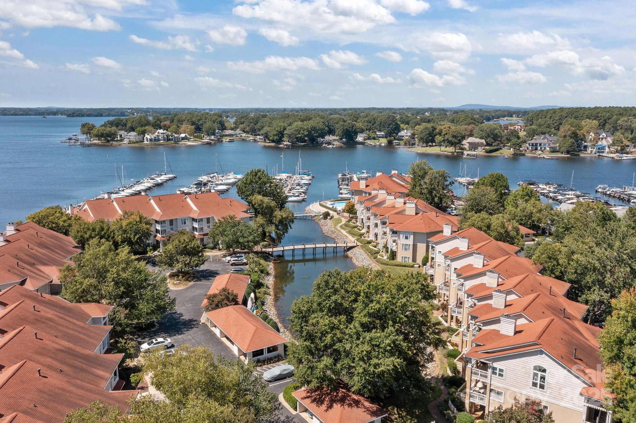 18009 Kings Point Drive, Unit I Cornelius, NC 28031 - Photo 32 of 47 an aerial view of a city