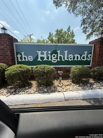 a view of a sign board