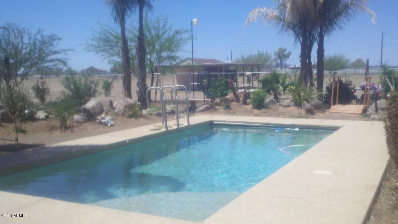 22715 West Lone Mountain Road Wittmann, AZ 85361 - Photo 3 of 15 Pool uncovered