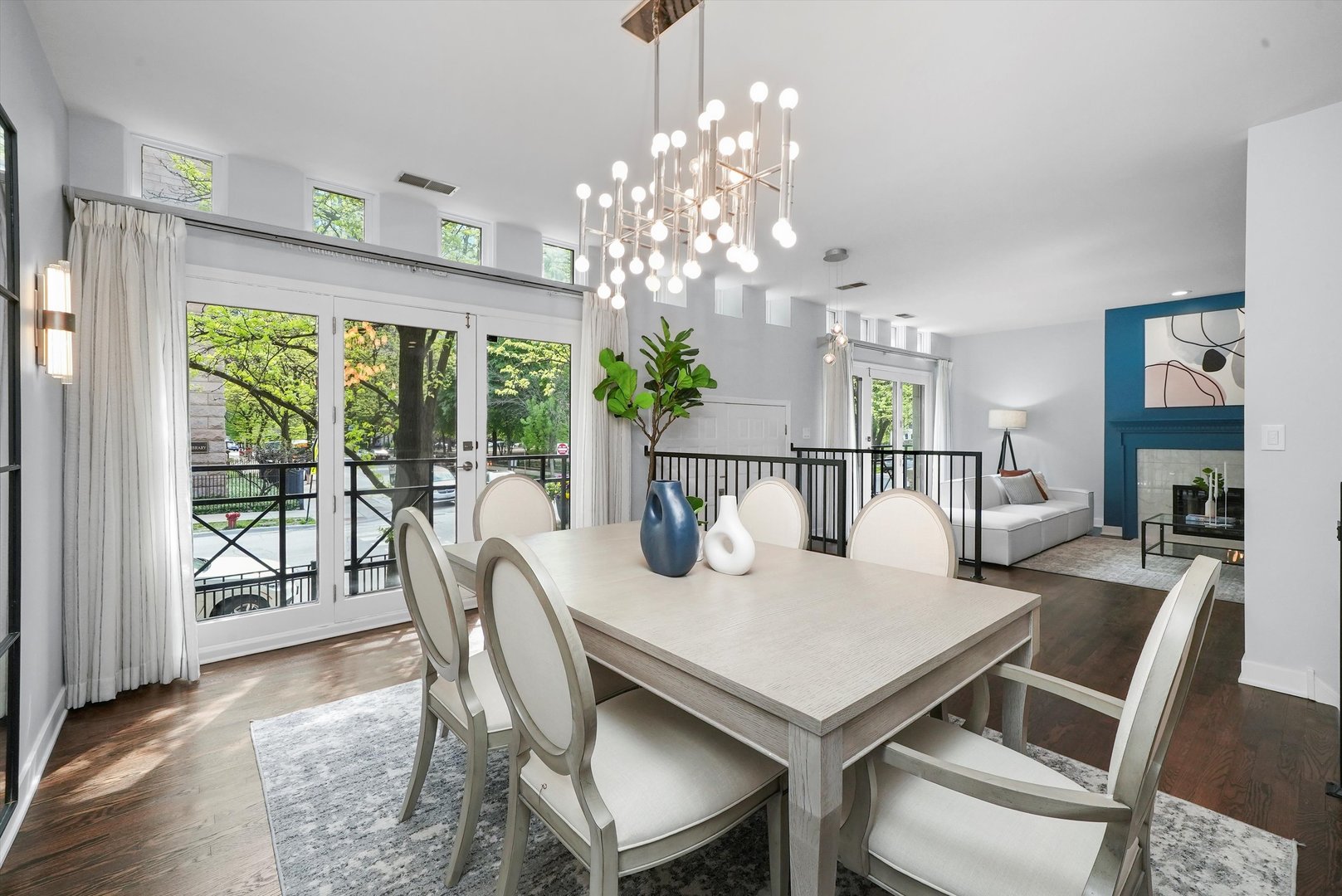 950 North Clark Street, Unit E Chicago, IL 60610 - Photo 13 of 52 a view of a dining room with furniture window and outside view
