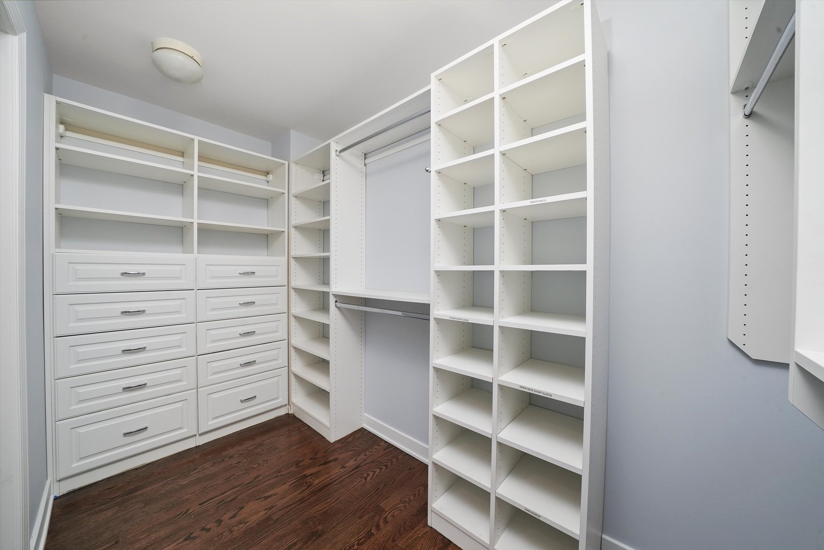 950 North Clark Street, Unit E Chicago, IL 60610 - Photo 43 of 52 a view of walk in closet with empty racks