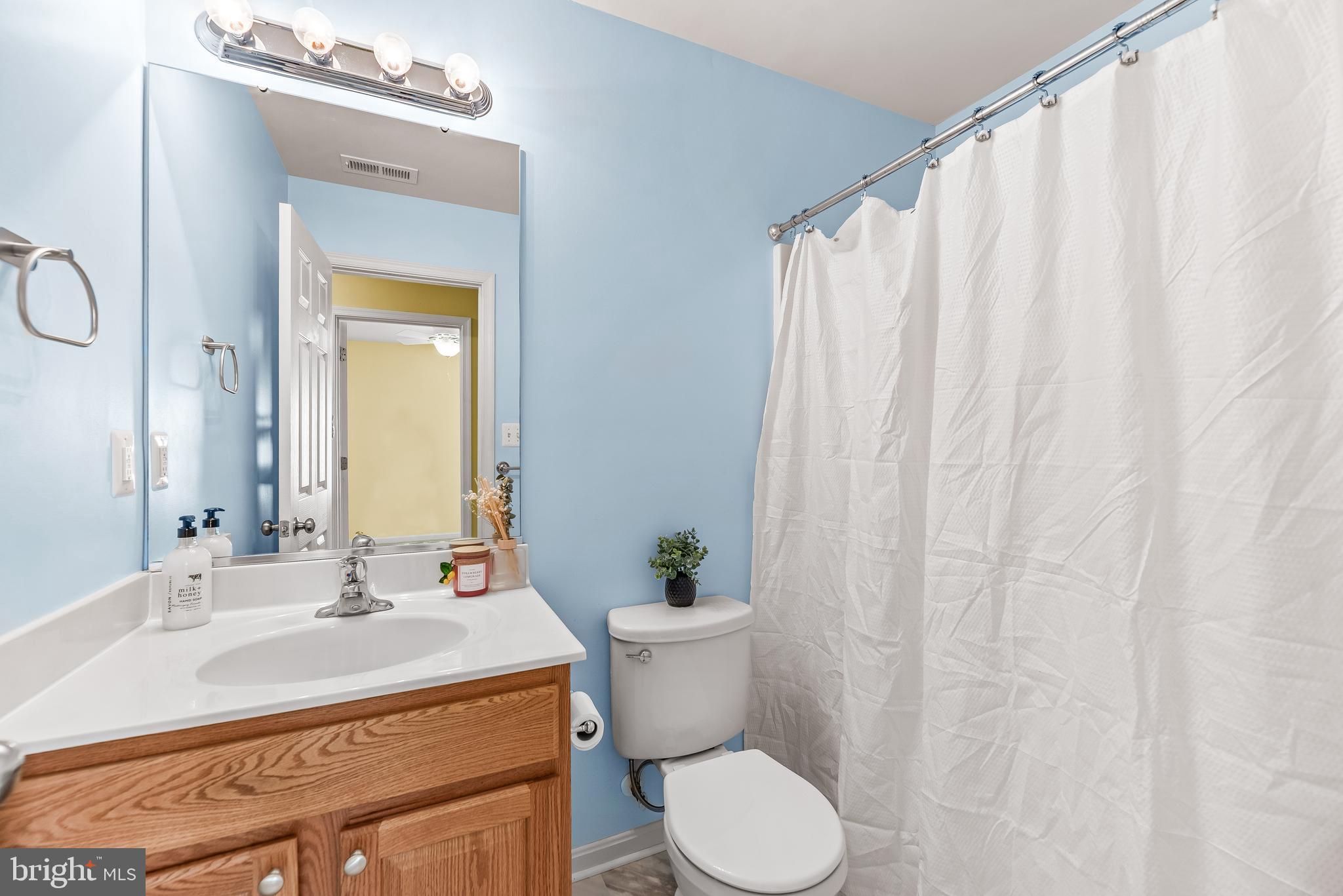 252 Rimfire Way Prince Frederick, MD 20678 - Photo 22 of 35 a bathroom with a sink vanity mirror and toilet