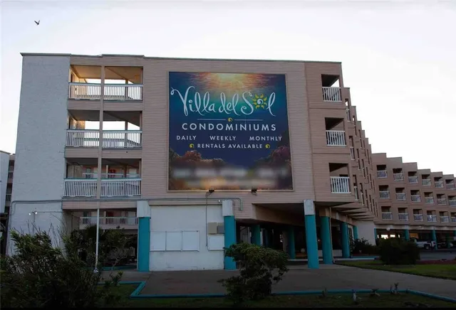 a sign on the side of a building