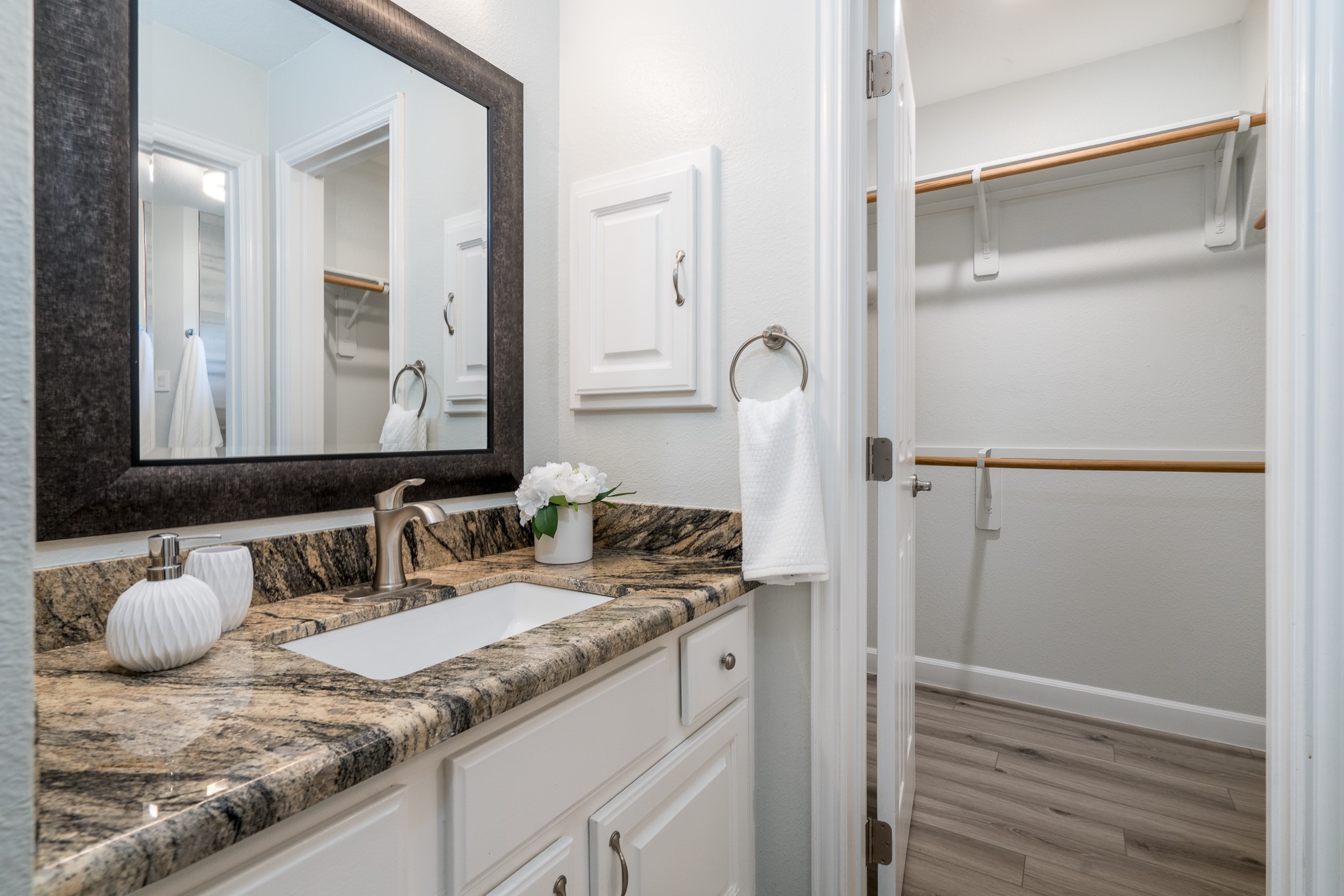 5914 Oakmoss Trail Spring, TX 77379 - Photo 22 of 50 Private bath area and walk-in closet for one of four secondary bedrooms!
