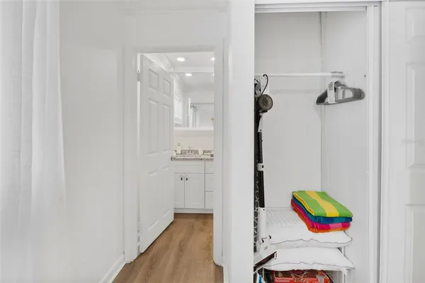 a view of a swimming pool with a lounge chairs