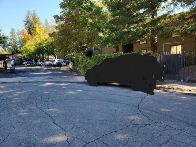 a view of street with trees