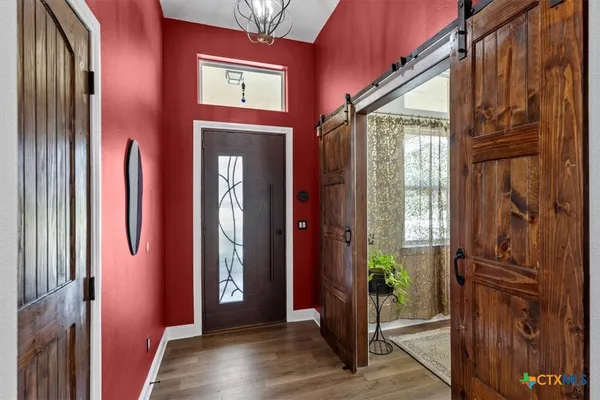 a view of an entryway door