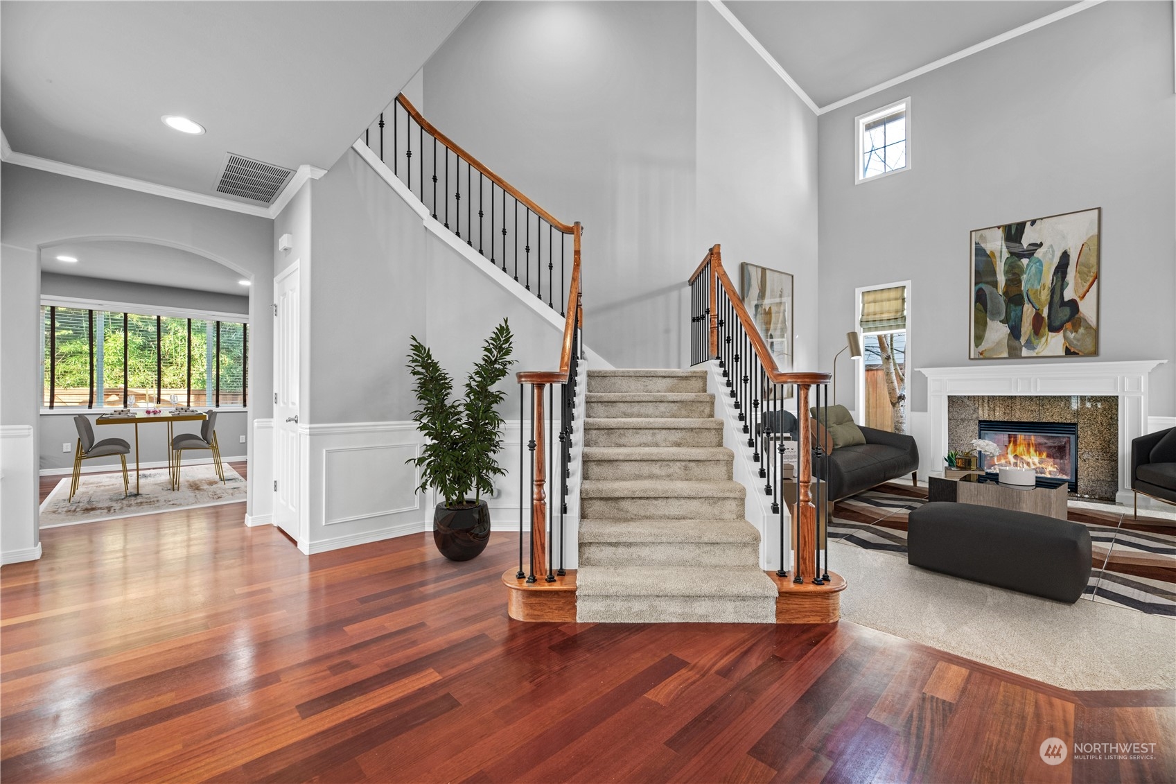 4026 214th Street Southeast Bothell, WA 98021 - Photo 6 of 34 a view of a livingroom with furniture wooden floor and windows
