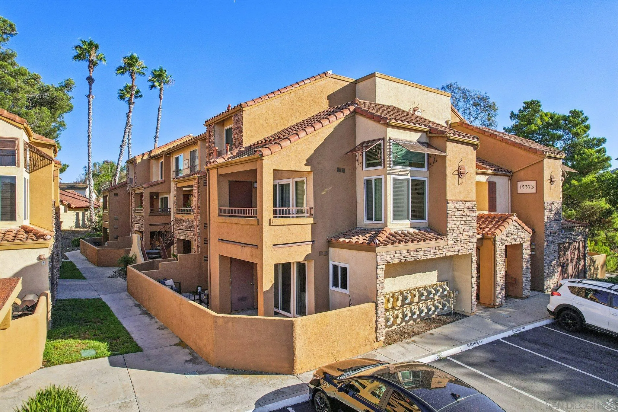 15373 Maturin Drive, Unit 178 San Diego, CA 92127 - Photo 33 of 61 a front view of a building with outdoor space