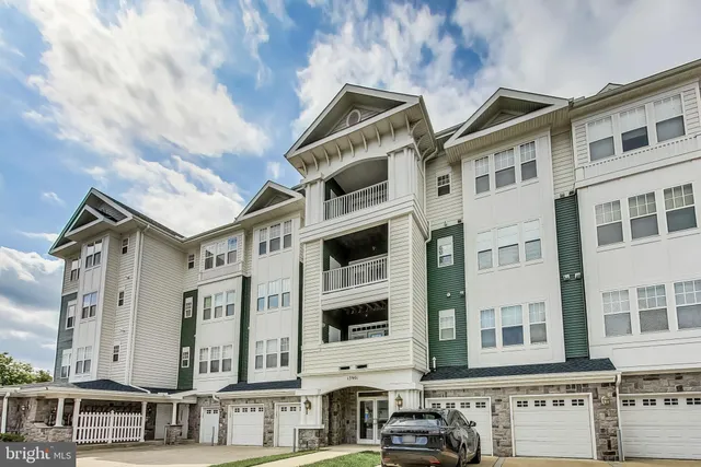 a front view of a multi story building